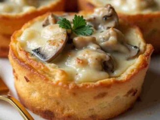 Bouchées de Champignons Gratinés