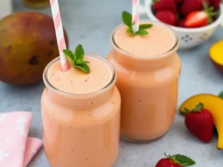 Smoothie Fraise-Mangue : Une Délicieuse Évasion Fruitée