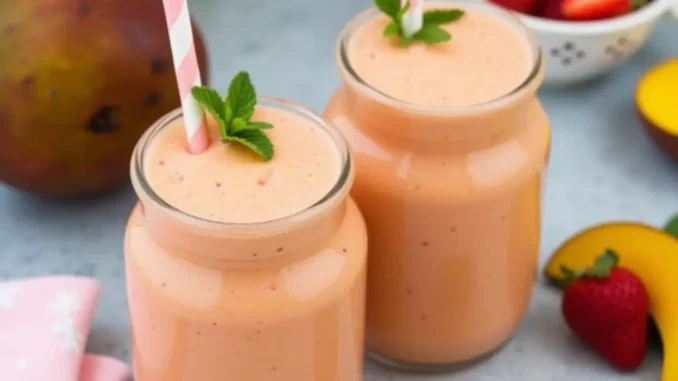 Smoothie Fraise-Mangue : Une Délicieuse Évasion Fruitée