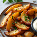 Quartiers de Pommes de Terre Rôtis au Parmesan