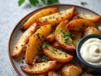 Quartiers de Pommes de Terre Rôtis au Parmesan