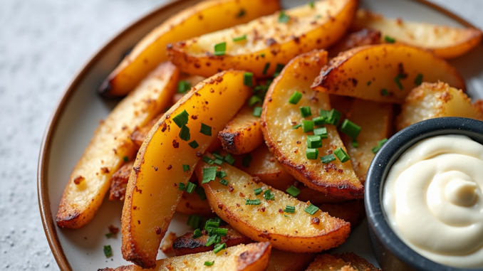 Quartiers de Pommes de Terre Rôtis au Parmesan